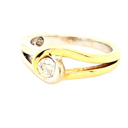 Pre Owned 18ct Diamond Solitaire Ring ZR700